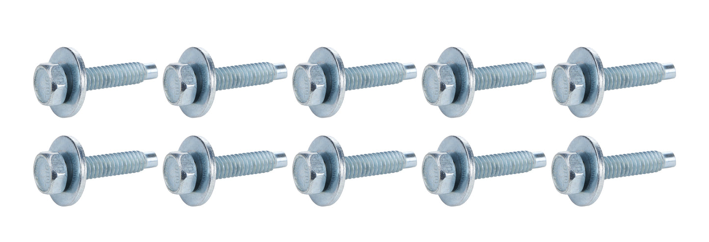 Allstar Performance Body Bolt 1-1/8in 10pk Silver