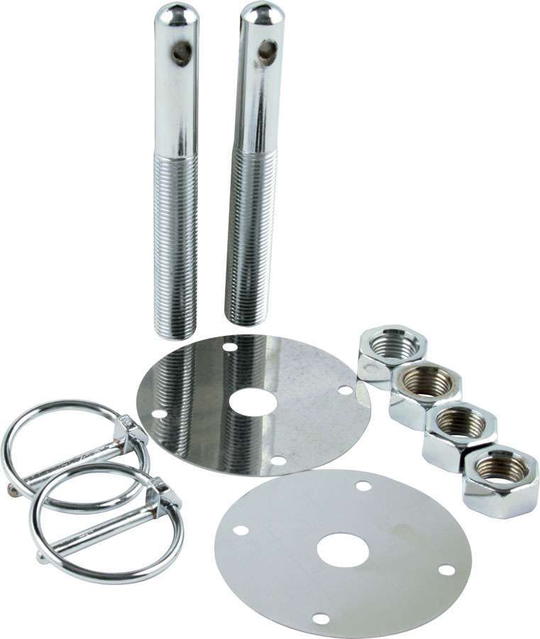 Allstar Performance Steel Hood Pin Kit w/ 3/16in Flip-Over Clips