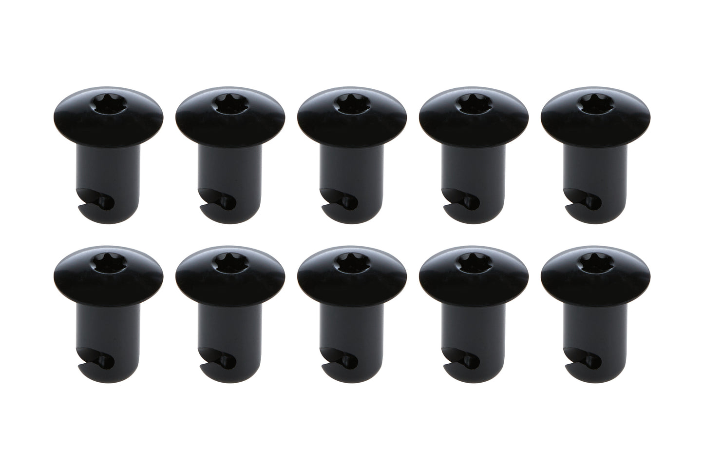 Allstar Performance Oval Hd T-30 Torx Fast. 7/16 .500in 10pk Alum Bl