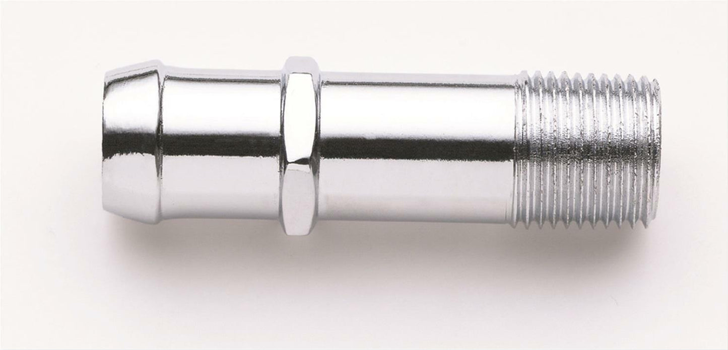 Mr. Gasket 9743 Chrome Straight 3/4" Hose Fitting 1/2" NPT