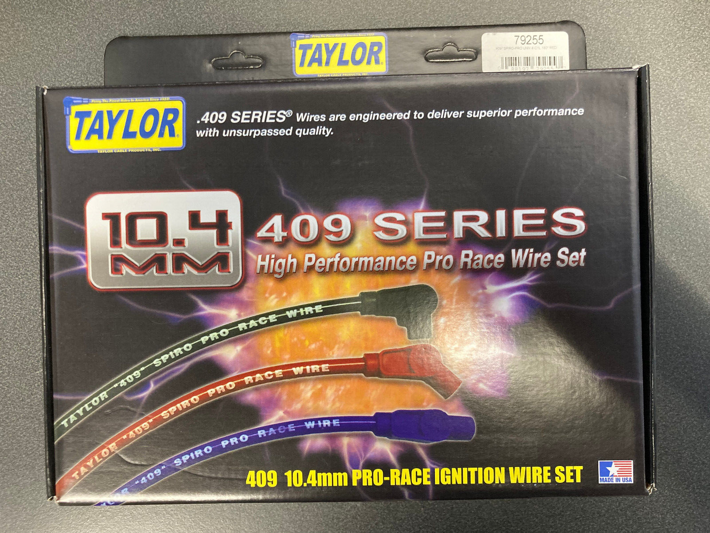 Taylor  409 10.4MM  Universal Wire Set fit  V8's  Straight  Spark Plug Boot