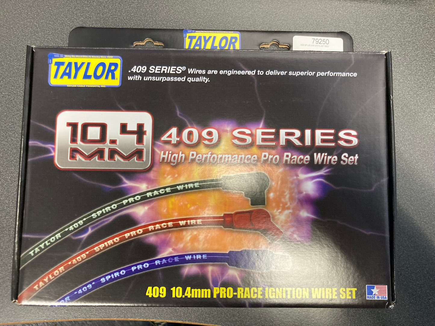 Taylor  409 10.4MM  Universal Wire Set fit GM LS V8's  90 Degree Spark Plug Boot