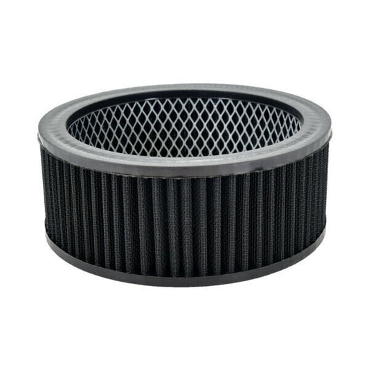 6.5"  X 2.5 " Black Reusable Cotton Air Filter Element K&N Style