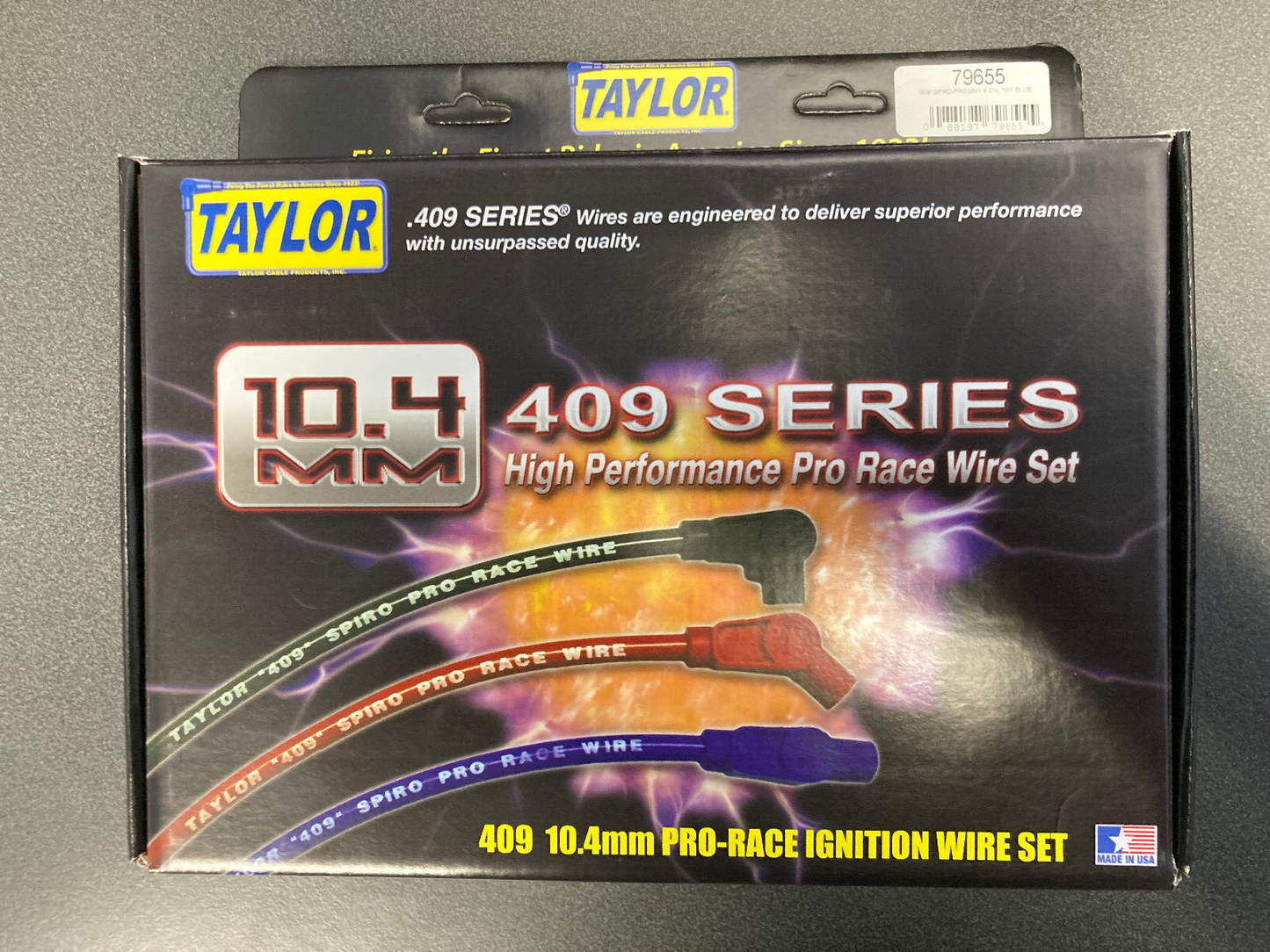 Taylor  409 10.4MM  Universal Wire Set fit  V8's  Straight Spark Plug Boot