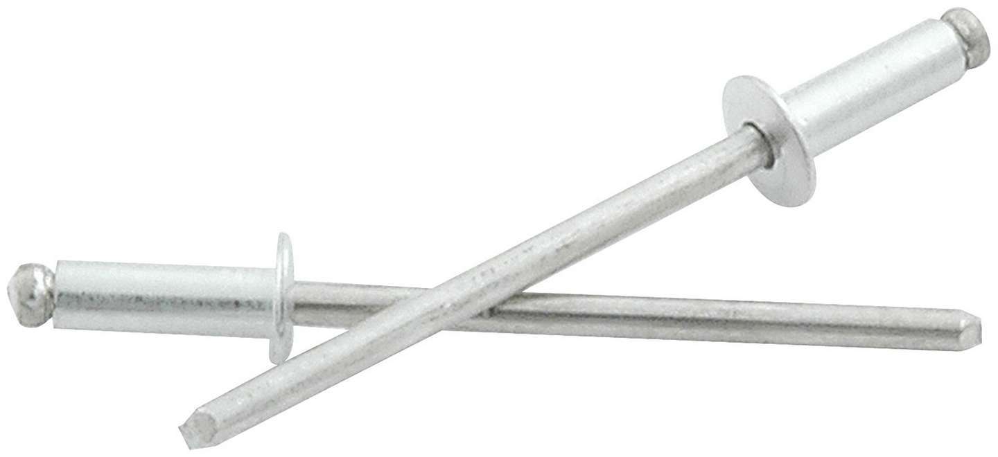 Allstar Performance 1/8in Alum Rivet Silver 25Pk   1/8in-1/4in
