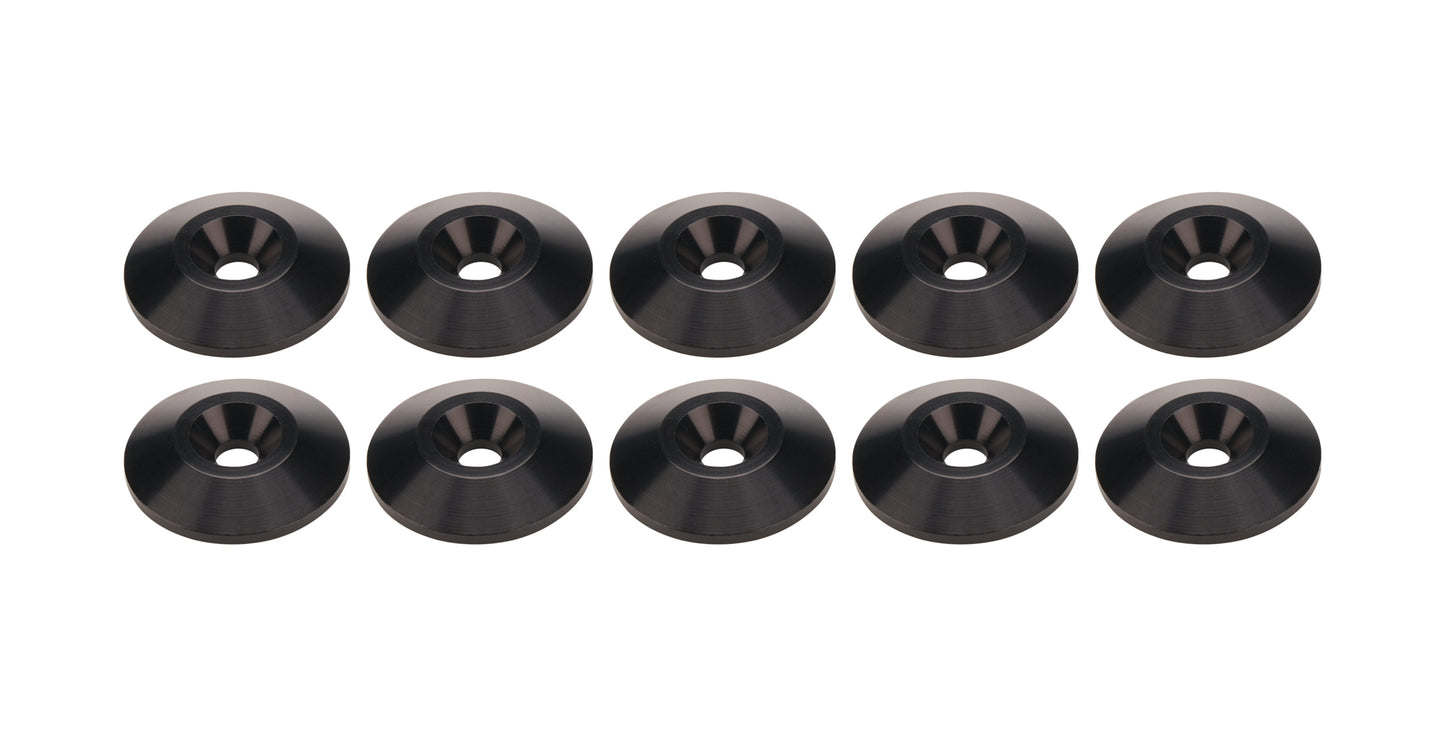 Allstar Performance Countersunk Washer Black #10 10pk