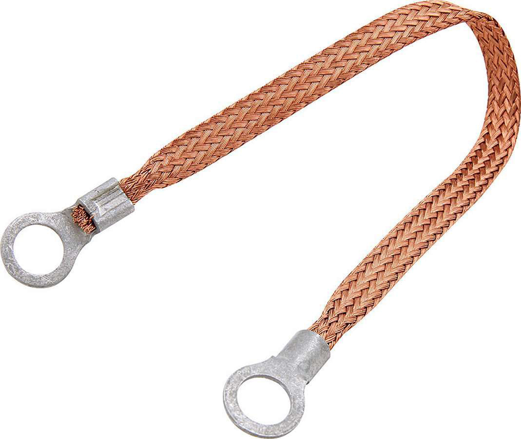 Allstar Performance Copper Ground Strap 9in w/ 1/4in Ring Terminals