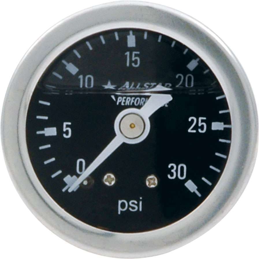 Allstar Performance 1.5in Gauge 0-30 PSI Liquid Filled