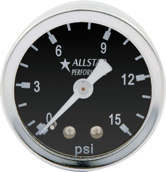 Allstar Performance 1.5in Gauge 0-15 PSI Dry Type