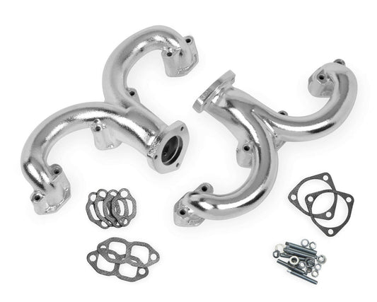 Flowtech 11704-1FLT Small Block Chevy Rams Horn Exhaust Manifolds - Ceramic