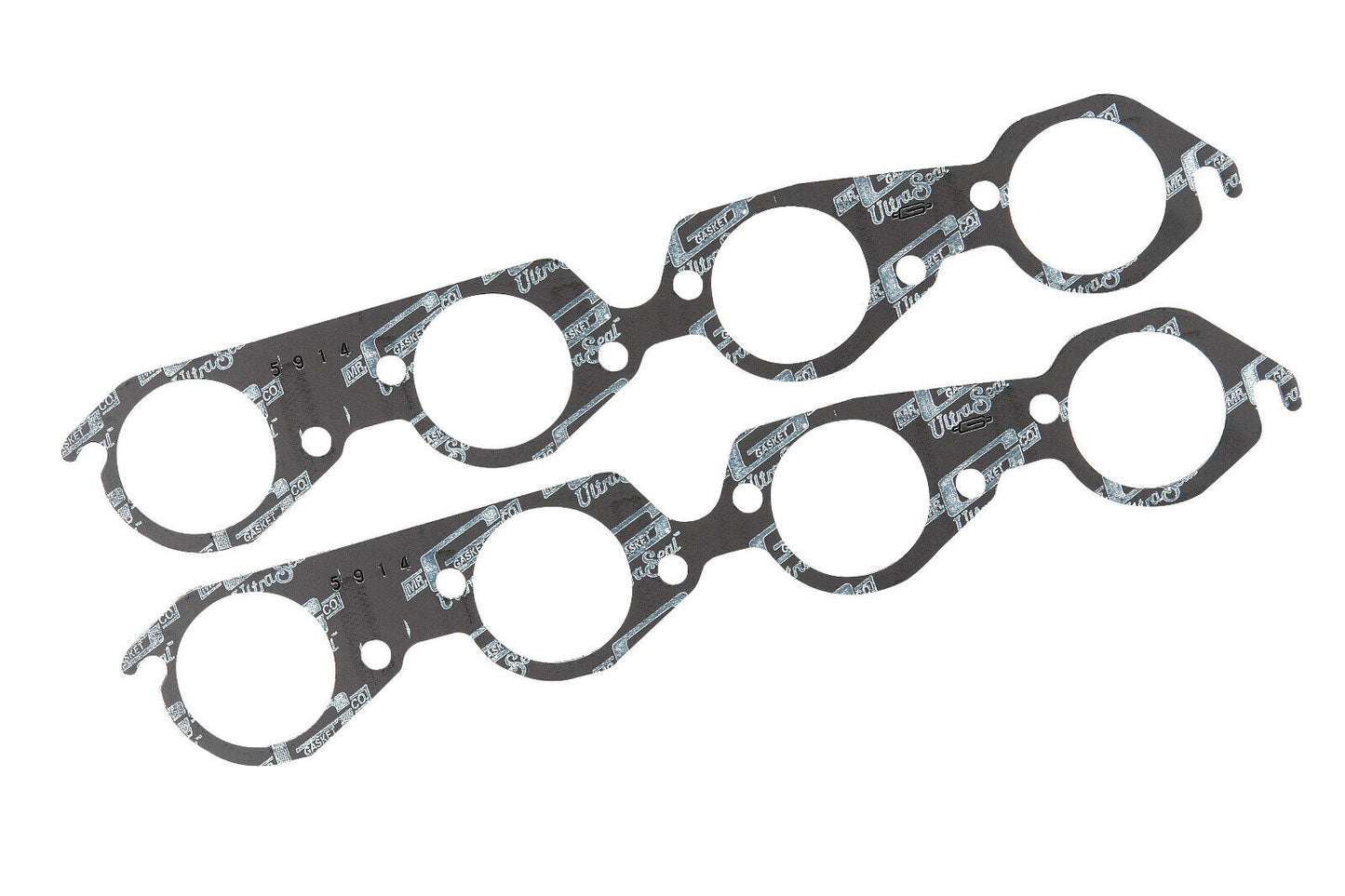 Mr Gasket 5914 Ultra-seal Header Gaskets Big Block Chevy 2.40" Round Port