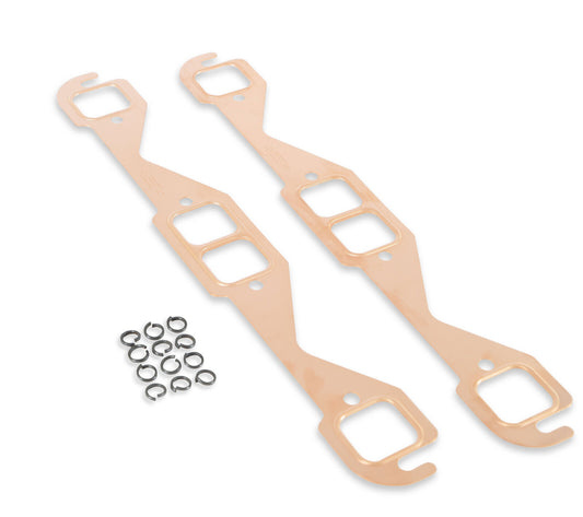 Mr Gasket 7153 Small Block Chevy CopperSeal Header Gasket Set Square Port