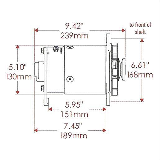 Powermaster 82111 GM 90 Amp PowerGEN Alternator Short case 12 Volt