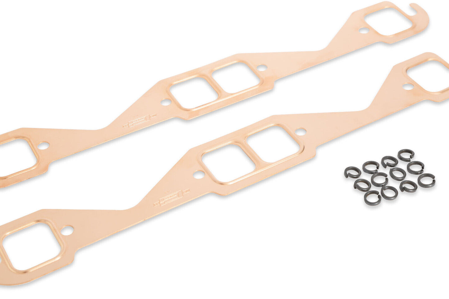 Mr Gasket 7153 Small Block Chevy CopperSeal Header Gasket Set Square Port