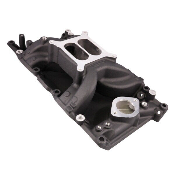 Small Block Mopar Aluminum  Air Gap Intake Manifold 318 340 360 Black Finish