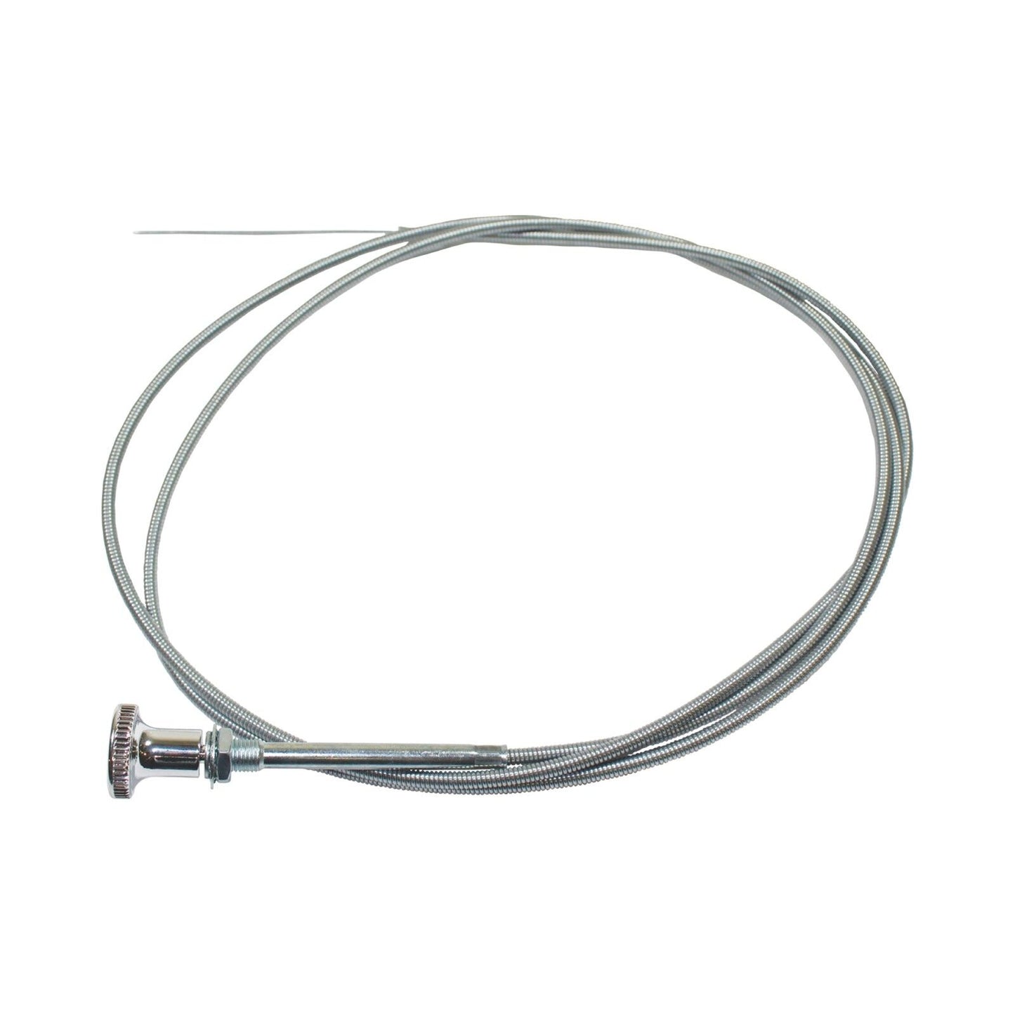 Universal Choke Cable 6 Foot Stainless Steel with Chrome Knob