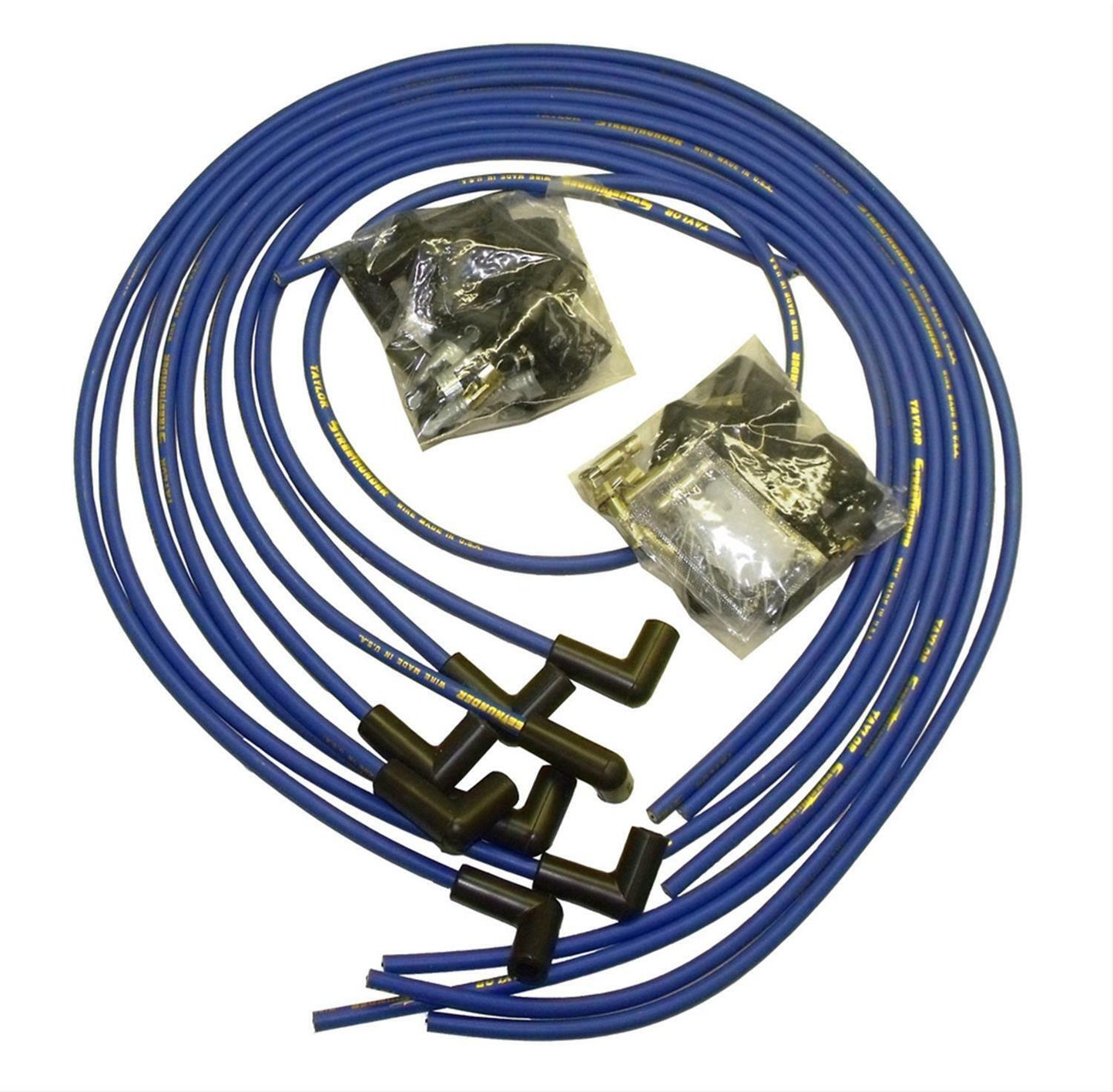 Taylor 50651 Street Thunder  Universal 8 cyl  Wire Set 90 Degree Boot Blue