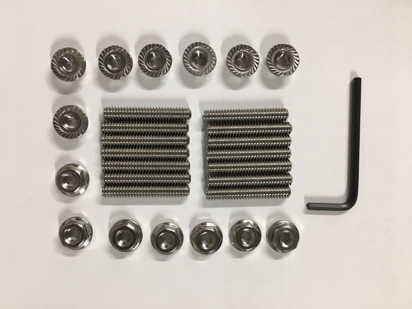 AMC Jeep V8 Stainless Steel Valve Cover Stud Kit and Wrench 1.25" Long