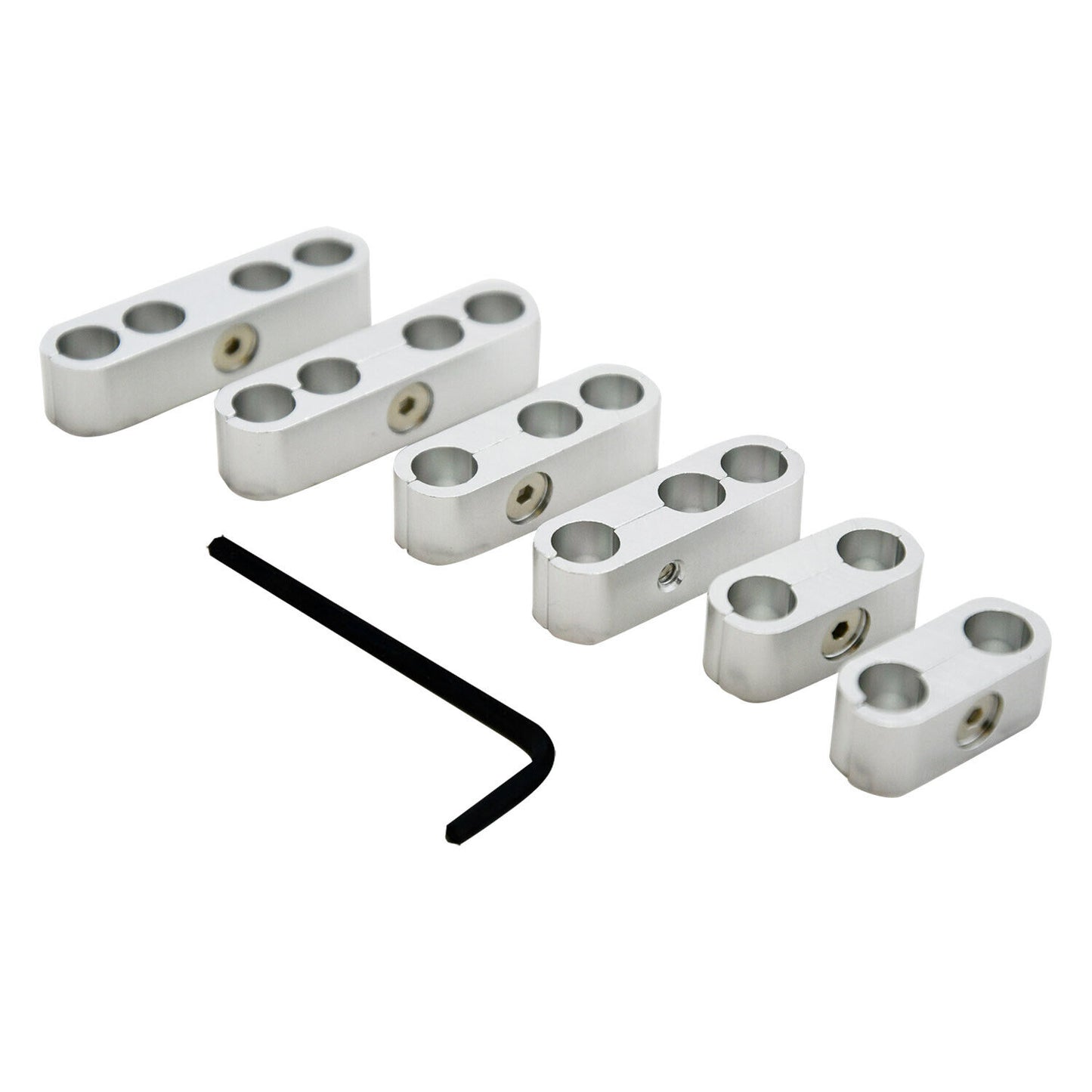 Silver Billet Aluminum Spark Plug Wire Separators Fits wires 8mm-10mm