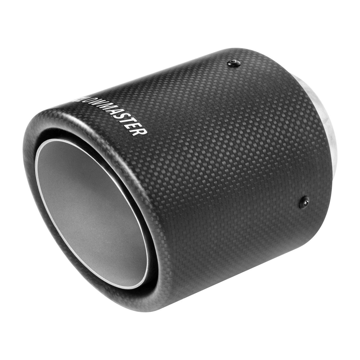 Flowmaster 15400 Carbon Fiber Exhaust Tip -4 in. Rolled Angle Fits 2.5 in