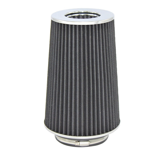 Black 10"  Tall Pro-Flo Washable Conical Air Filter with 3", 3.5" and 4" Inlet