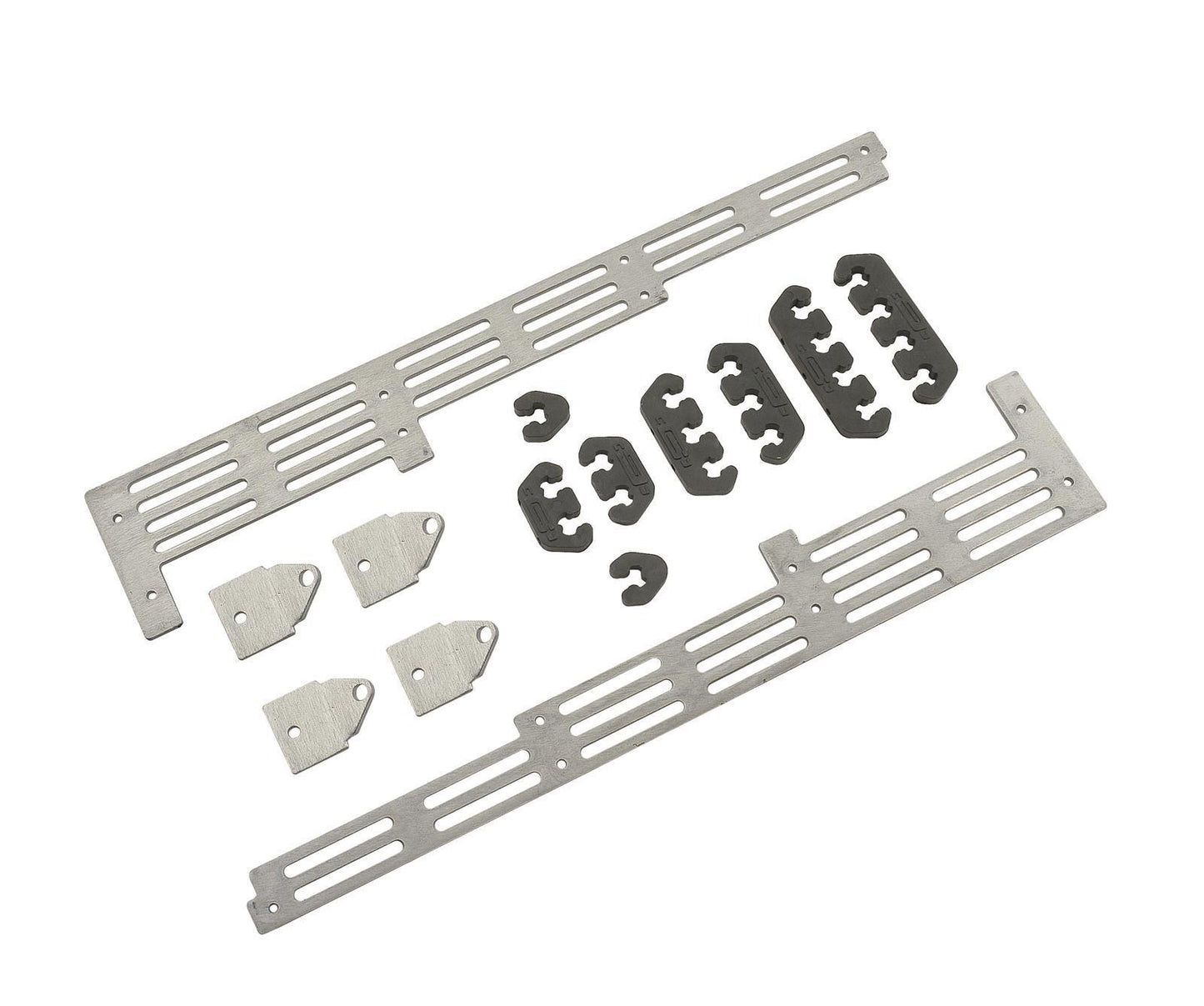 Mr. Gasket 6018 Universal Spark Plug Wire Divider Bracket Set - Brushed Aluminum