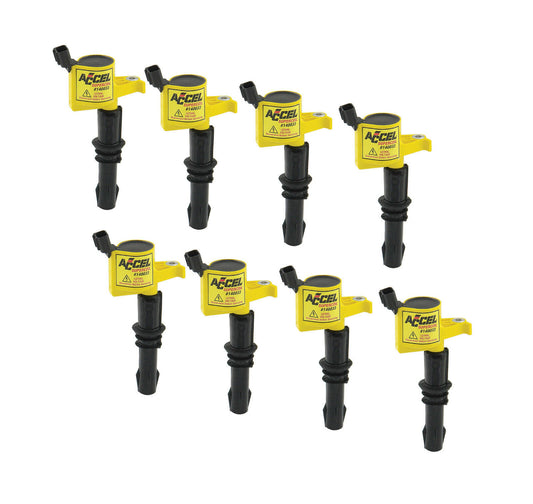 Accel 140033-8 Ignition Coil For Ford 3 Valve Modular Eng 4.6 5.4 6.8L (8 Pack)