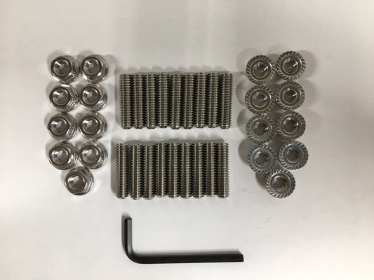 Small Block Mopar V8's 273 thru 360 Stainless Steel Oil Pan Stud Kit 1.50" Long