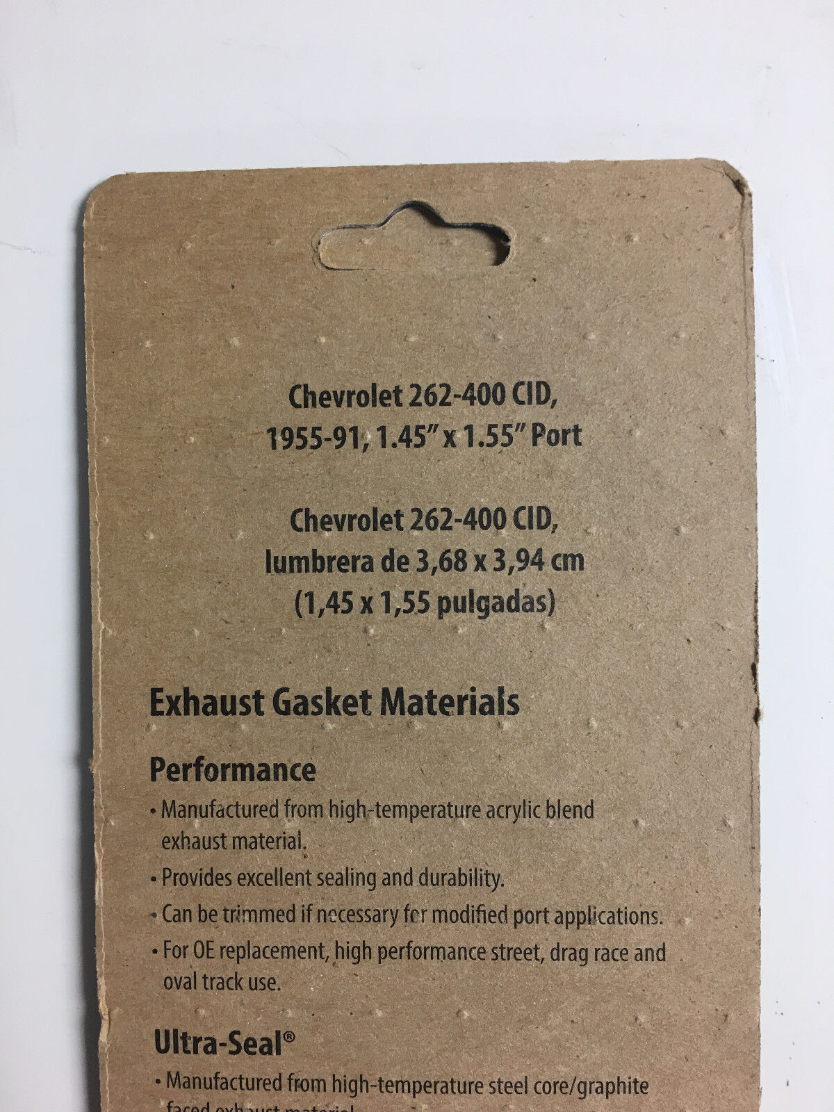 Mr Gasket 150A Header Gasket Set Small Block Chevy 1.45 " X 1.55"  Sqaure Port