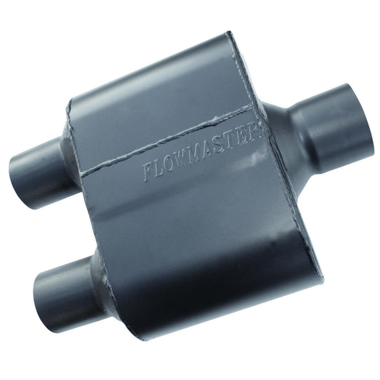 Flowmaster 8425152 Super 10 Muffler 2.5" Center Inlet/2.25" Dual Outlet 409S SS