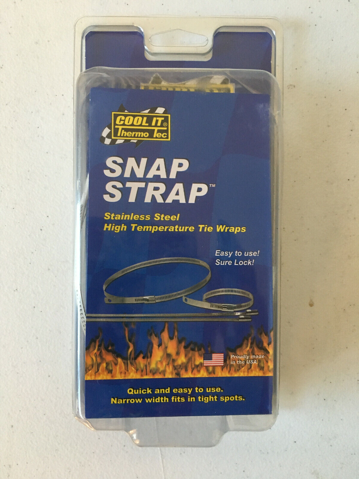 Thermo-Tec 13102 Snap Straps - 6-Pack - Stainless Steel Tie Wraps Made in USA!