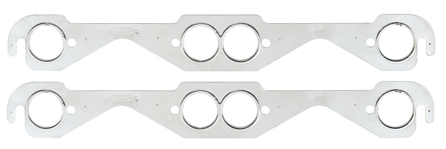 Mr. Gasket 4802G  MLS Stainless Header Gasket Set Small Block Chevy Round Port