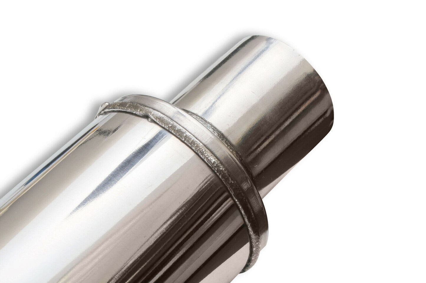 Flowmonster 14416-FM Polished Stainless Muffler 2.50" Inlet 2.50" Outlet