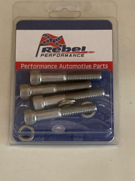 SBC BBC Chevy Stainless Long Style Water Pump Bolt Kit  Allen Head Style