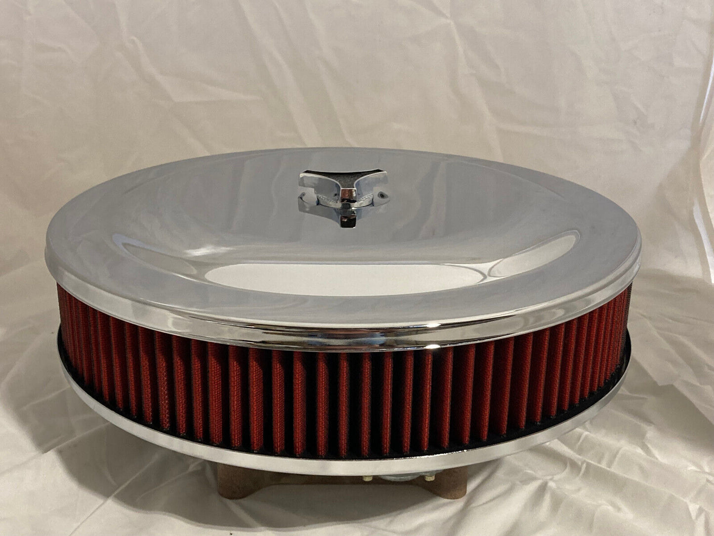 Moroso Style Race High Flow  14" X 3"  Red Washable Air Cleaner Kit