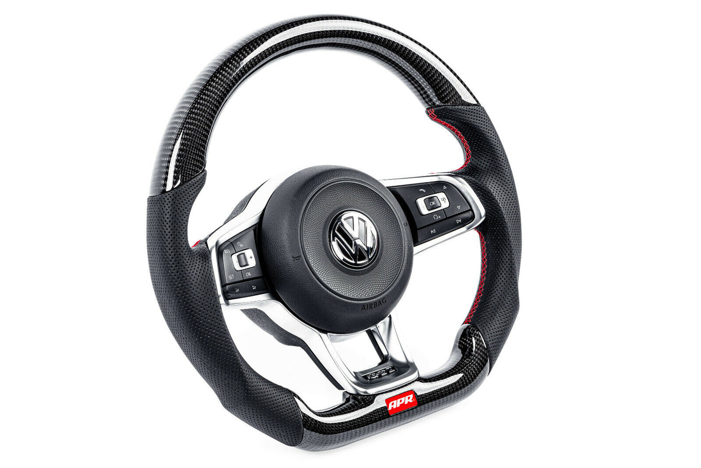 APR MS100201 Carbon Fiber Steering Wheel Fits VW Volkswagen MK7 GTI GLI