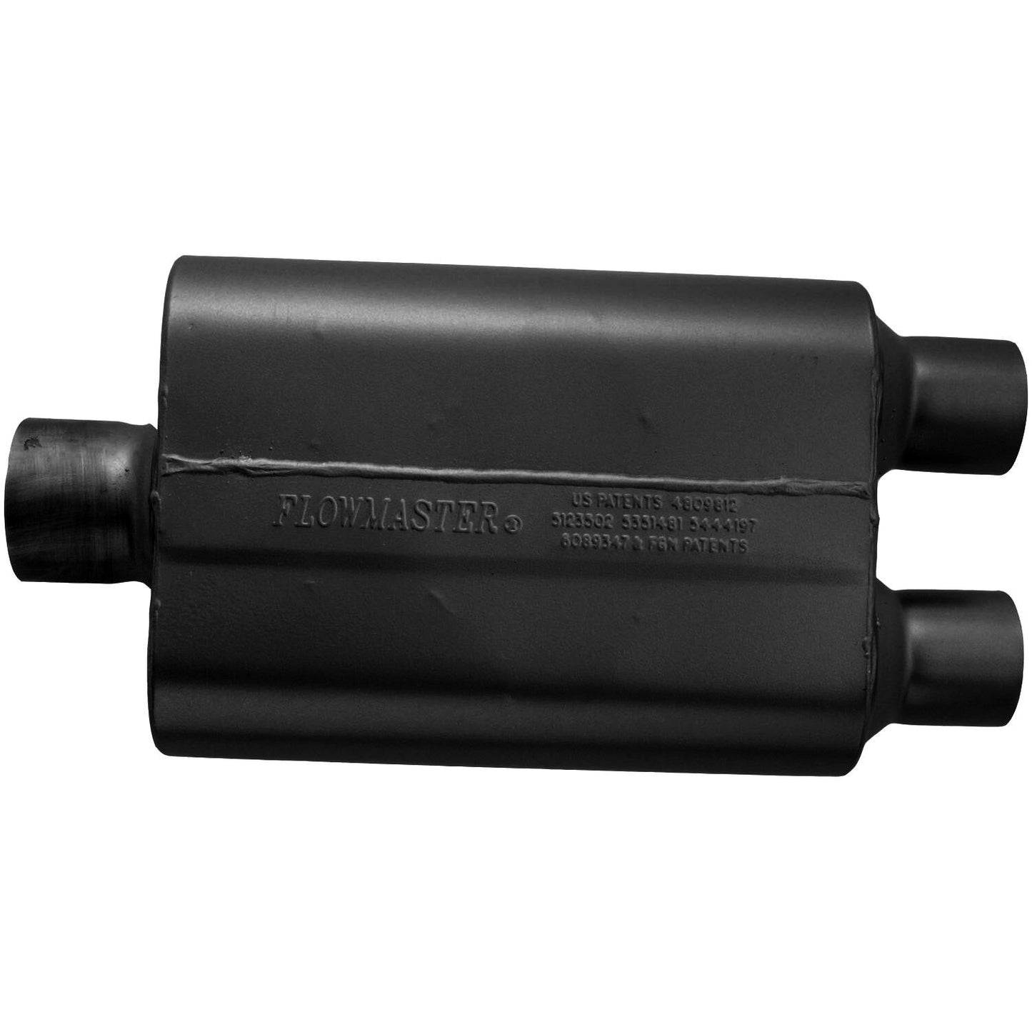 Flowmaster 80430402 40 Series Stainless Steel Muffler 3" Inlet Dual 2.5" Outlet