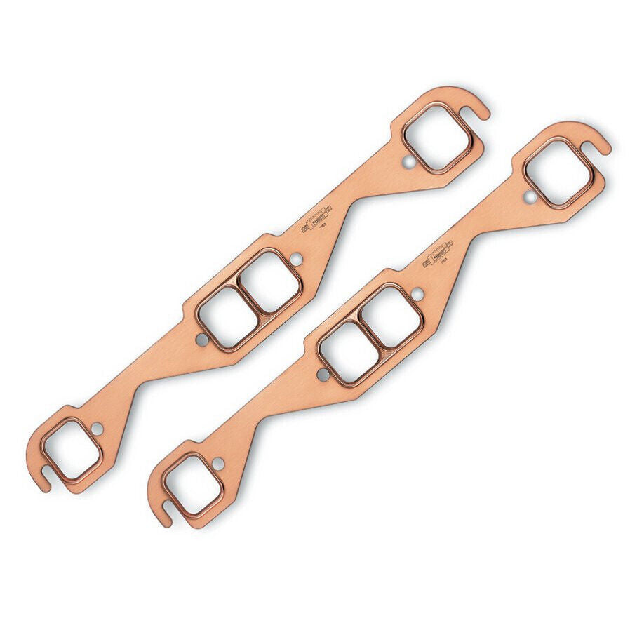 Mr Gasket 7153 Small Block Chevy CopperSeal Header Gasket Set Square Port